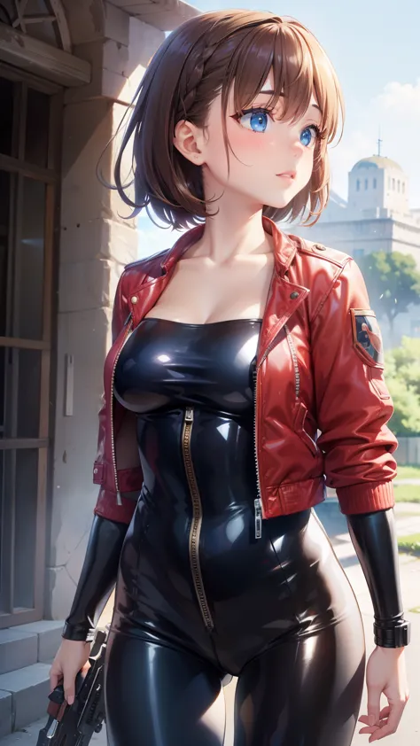 1girl, natural lighting, masterpiece, highly detailed, illustration, game CG, absurdres, high quality, aichan, large breasts, bl...