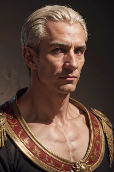 ((best quality)), ((masterpiece)), (detailed), perfect face Julius Caesar 