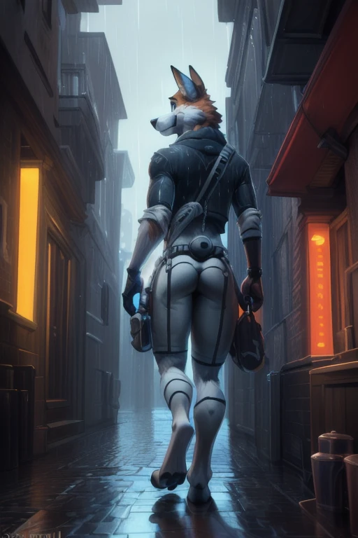 Wendell ), Walking in a dimly lit NY alleyway in the rain at night , (by Homogenousrule, by Wildering, by Foxovh, by Catcouch), 4k,(by totesfleisch8 and,
(( walking in a allyway )),Sharp gaze, hentai , anthro, shortstack, standing, looking  at viewer, background, extremely detailed, 3d render, high quality  digital art, huge thighs , detailed eyes,, good anatomy, good perspective , front towards viewer, by bebebebebe, by sicklyhypnos, by gerkk, by orf, (  by cutesexyrobutts, by darkgem, by zackary911,(  by singafurian, by daftpatriot,, cute, detailed face , face,  face, detailed mouth style, leo alvarez, bara, (soft shading), 4k, hi res, detailed hands, ((detailed face, (detailed eyes:1.0), detailed)), by zackarry911, by zaush, (by personalami:0.5), looking at viewer,  image, navel, full body, one person focus, thick thighs,  Hentai, day, sexy, sensual, detailed, beautiful and detailed  image of an anthropomorphic  ,(highres,:1.2), Smiling happy extremely detailed, photorealistic, 3d render , high quality  digital art,Wendell , Walking in a dimly lit NY alleyway in the rain at night