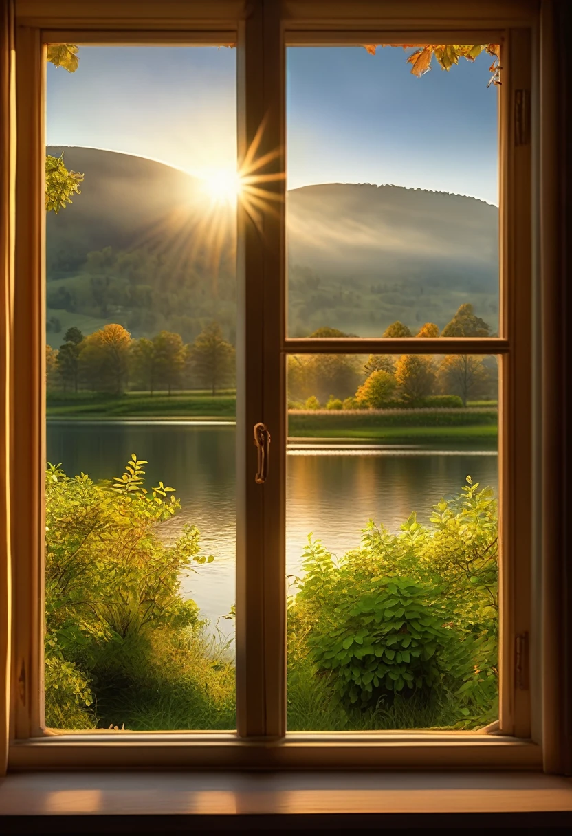 1girl, The View Outside the Window, (4k,8k,highres,:1.2),ultra-detailed,(realistic,photorealistic,photo-realistic:1.37),indoor view,window view,outside scene,outdoor scenery,breathtaking landscape,panoramic view,serene atmosphere,clear blue sky,rolling hills,green meadows,colorful flowers,trees swaying in the wind,sun shining brightly,golden sunlight streaming in through the window,glimmering lake in the distance,crystal-clear water,reflection of the sky on the water surface,lush forests,majestic mountains on the horizon,peaceful countryside,tranquil setting,quiet ambiance,gentle breeze rustling the leaves,morning mist over the fields,tiny birds chirping,soft rays of sunlight illuminating the room,nature's beauty at your doorstep,serenity of the outside world,boundless beauty right outside the window . masterpiece, best quality, very aesthetic, absurdres, aesthetic