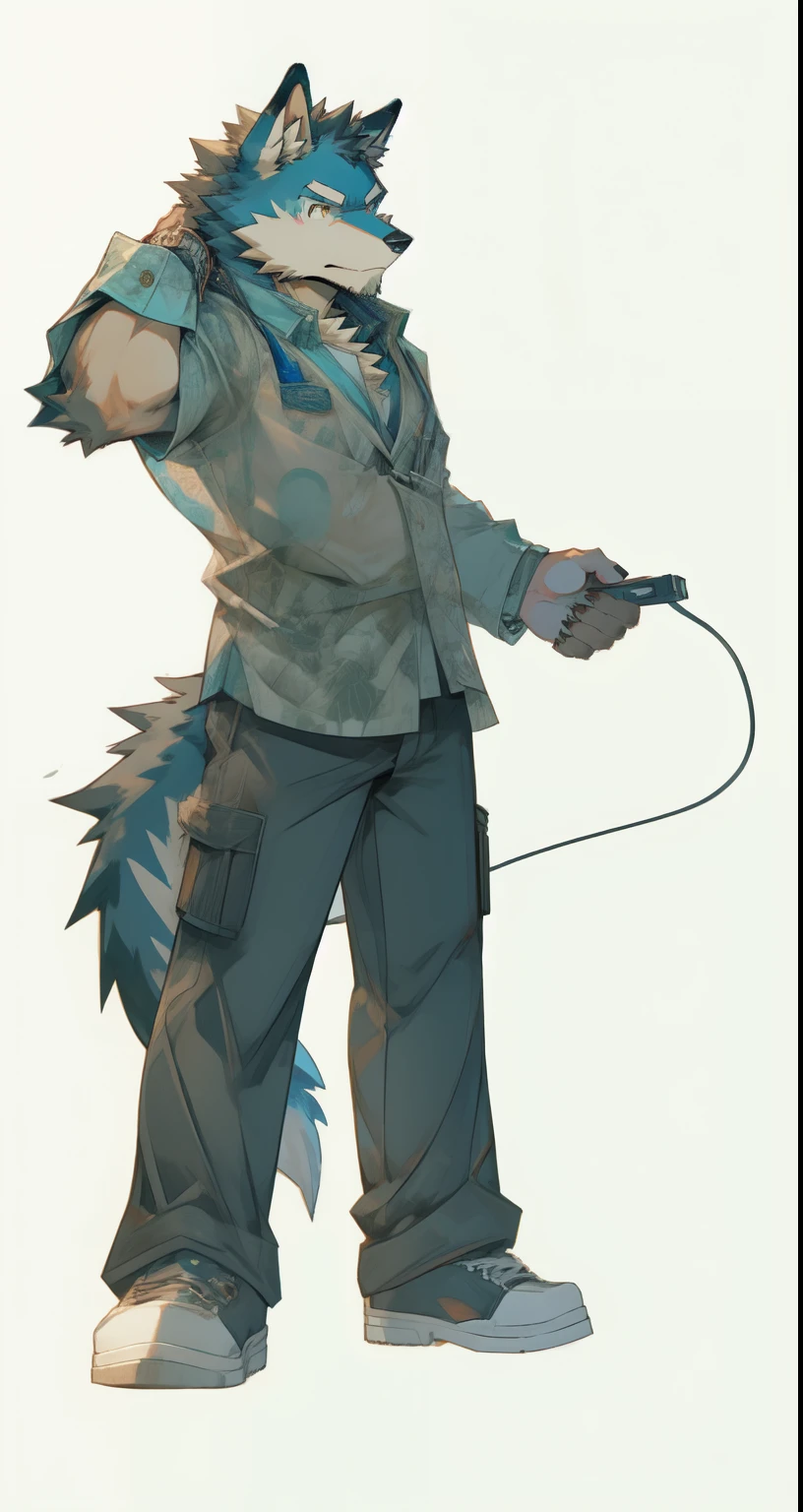 Anime - style illustration of a man with a furry head and a video game  controller - SeaArt AI