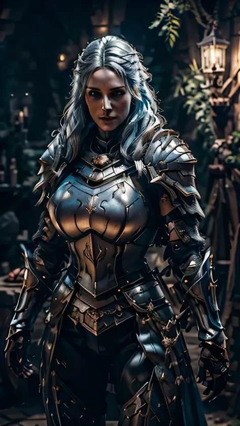 8k,asgard female warrior with very big breasts,super beautiful(like the real thing),black very large chest armor,realistic skin,...