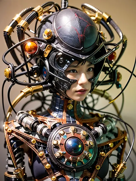 Spider-type mechanical life form、japanese woman