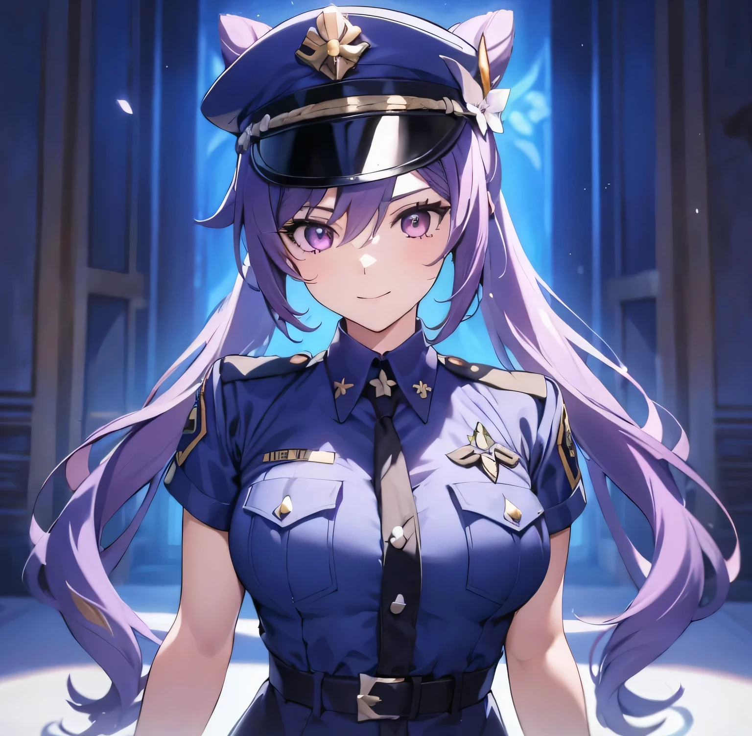 un primer plano de una persona uniformada con una oreja de gato, del videojuego azur lane, marin kitagawa fan art, from chicas de primera linea, misato katsuragi, estilo carril azul, arte oficial del personaje, oficial, chicas de primera linea universe, obra de arte oficial, high detailed obra de arte oficial, Detalles finos. chicas de primera linea, personajes de azur carril, sonriendo, smiling, sonrisa