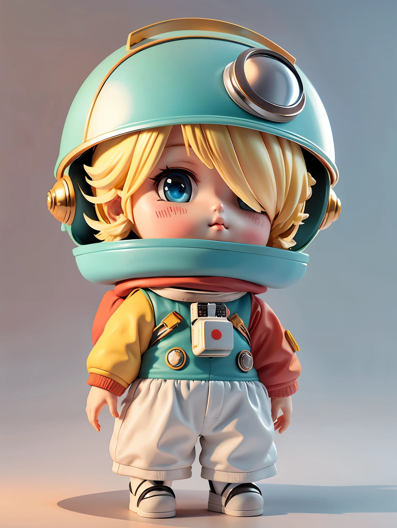 有一个戴着头盔和头盔的小娃娃., 可爱的3D渲染, 小宇航员抬头., 垂直动漫太空军校男孩, 可爱的动漫 3D 渲染, 可爱细致的数字艺术., 男探险家, 可爱的小 , 时尚的 3D 渲染, 8K 3D 渲染角色艺术, 可爱的数字绘画, 动漫风格3D, 高度详细的渲染