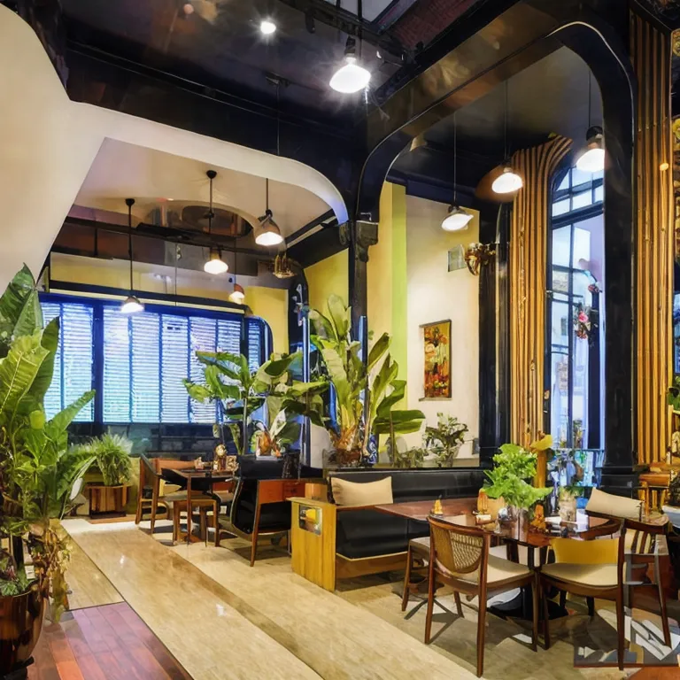 (masterpiece, best quality:1.2), kth coffee - indochina real, coffee space, indoor