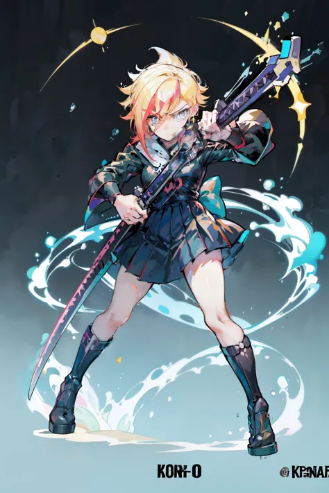 anime girl with two swords in her hands and a crescent in the background, katana zero video game character, cushart krenz key art feminine, female protagonist, female protagonist 👀 :8, demon slayer rui fanart, cushart kenz, katana zero, badass anime 8 k, d...