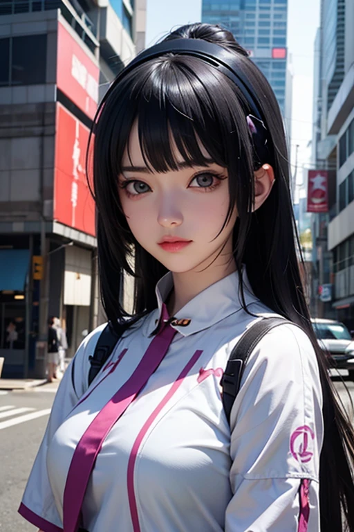 anime girl with dress and headband in front of a building, digital arte de anime cyberpunk, cyberpunk digital - arte de anime, arte cyberpunk de anime, garota de anime cyberpunk, garota de anime cyberpunk mech, estilo anime 4k, melhor papel de parede de anime 4k konachan, cyber school girl, arte de anime cyberpunk, portrait anime space cadet girl, garota de anime do futuro, garota cyberpunk sonhadora