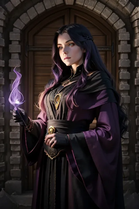 hécate blackwood, a magic professor at camelot school, stands as an enigmatic and charismatic figure. her exotic hair cascades i...