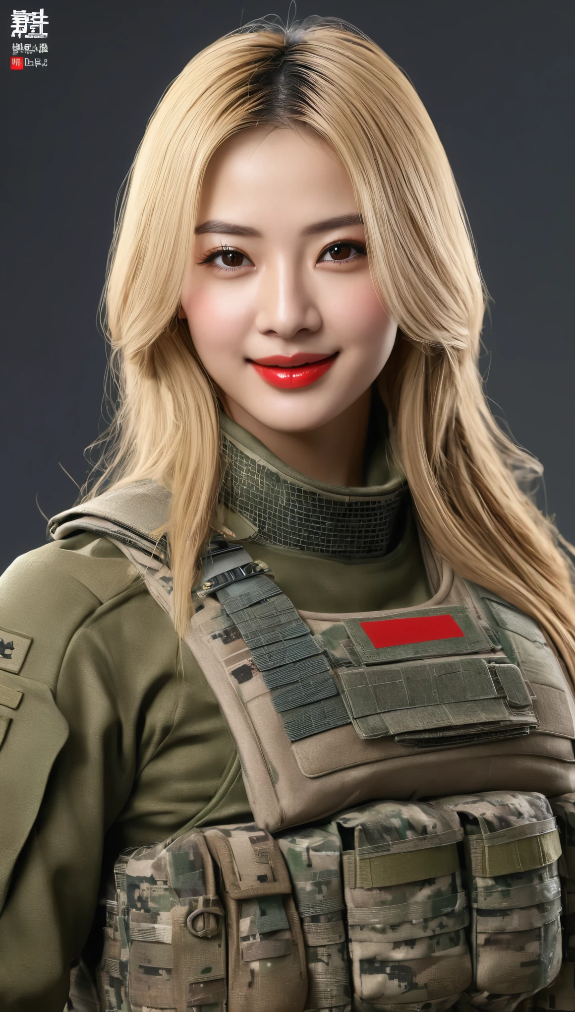 A woman in a military uniform posing for a photo - SeaArt AI