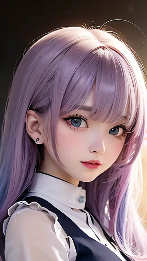 small face、 (alone:1.5,)super detailed,bright colors, very beautiful detailed anime face and eyes, look straight,  shiny_skin,gi...