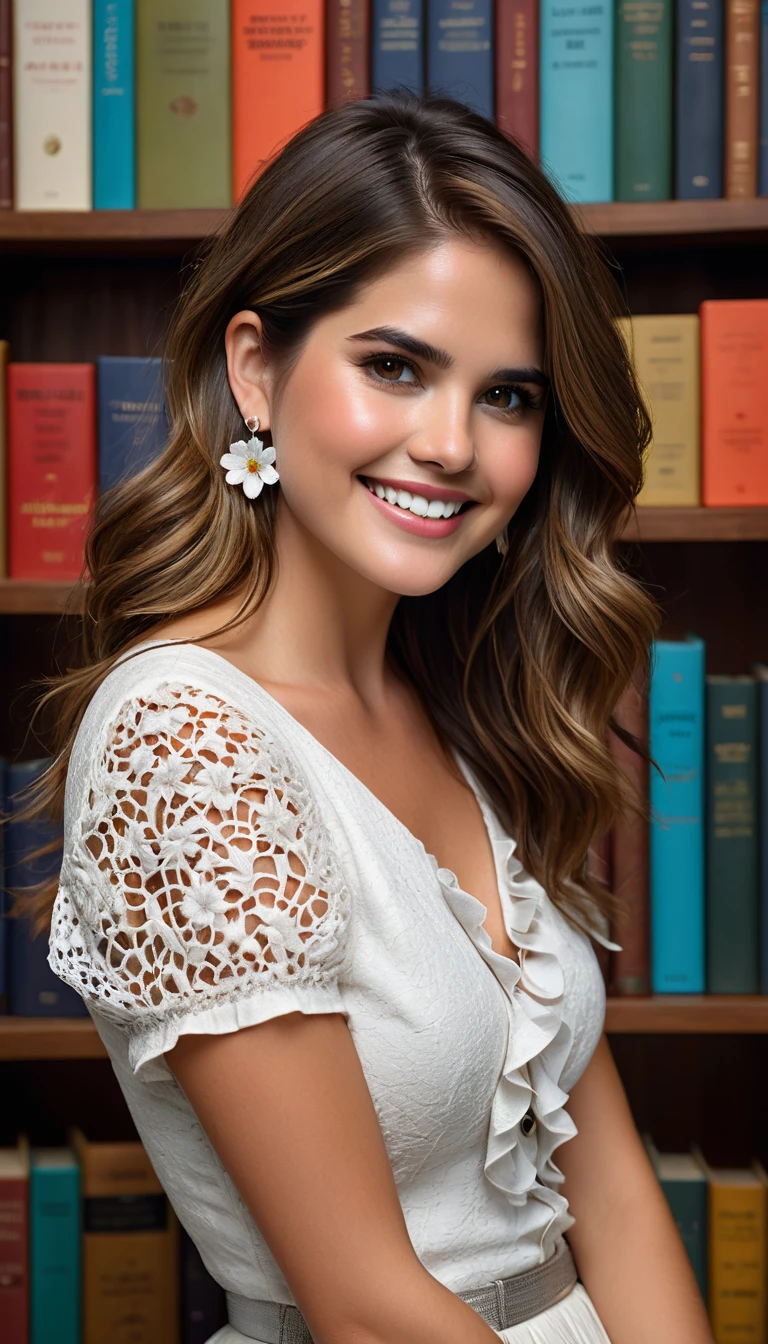 wunderschöne, hinreißende Shelley Hennig, posing for Fotos - SeaArt AI