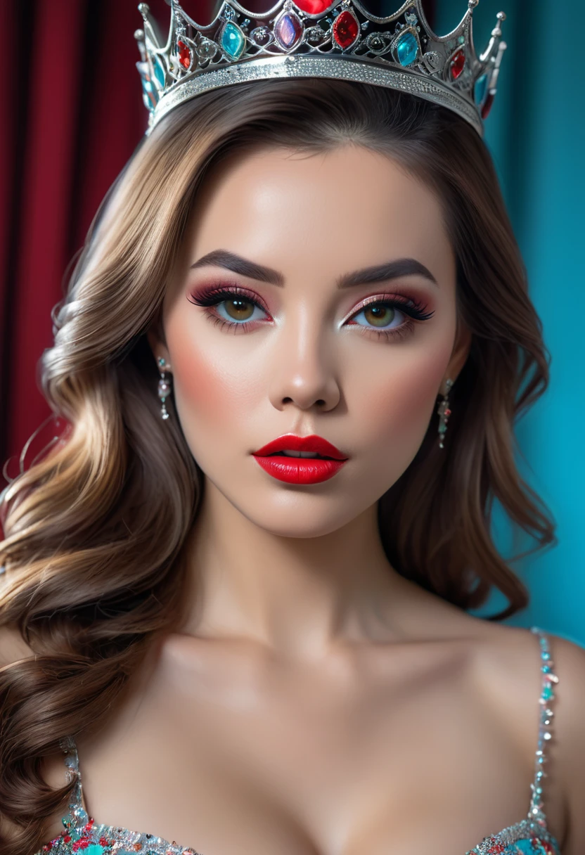 princess, new realism, ultra realism, ultra detail, photorealistic, 4k, photopainting, anaglyph, engagement photography, femme fatale, Naturel Makeup, Professional Photography, Award Winning Photoshoot, Hyper-Realistic, Canon 1DX Mark III, 35mm, f/8