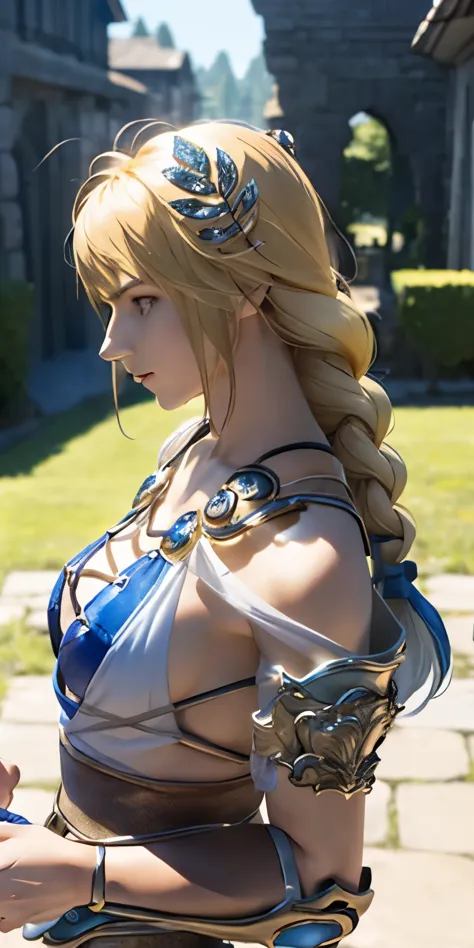 (masterpiece, best quality:1.3), sophitia alexandra, soul calibur, (upper body:1.5), 24 years old, looking at viewer, gold hair,...