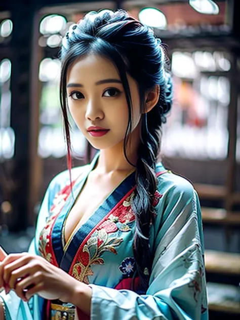 best quality, high definition, wuxia,1girl, chinese classical dress, super pretty face, super beautiful eyes, super beautiful ha...