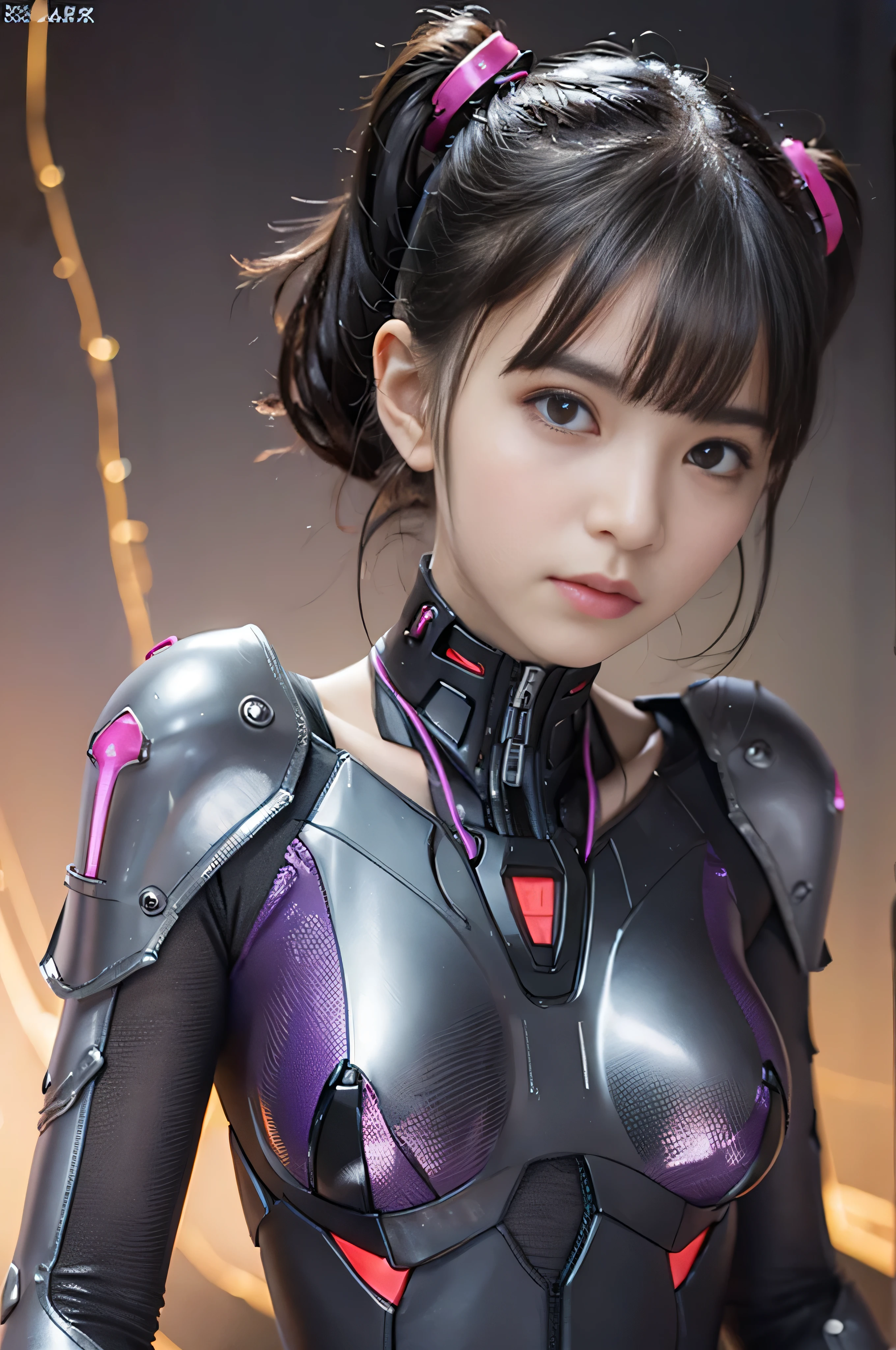 A close up of a woman in a futuristic suit posing for a picture - SeaArt AI