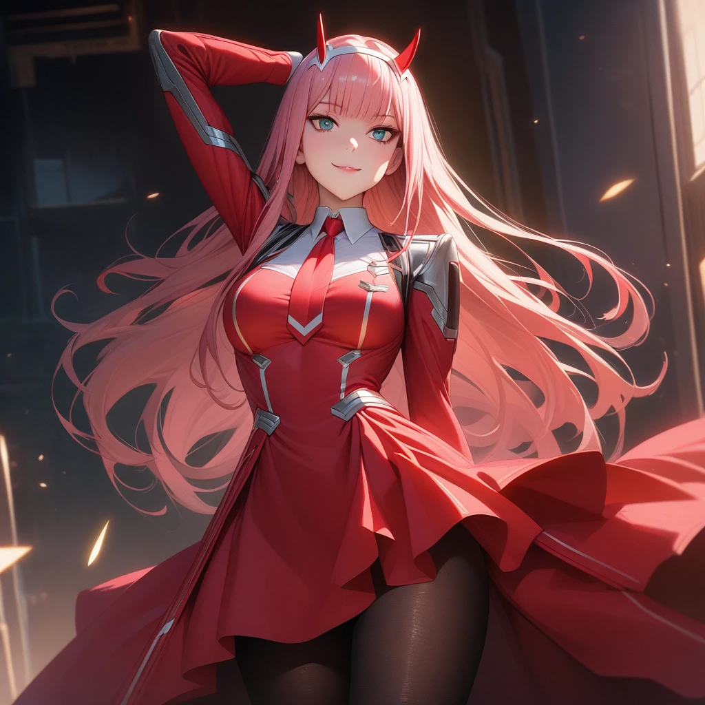 Zero Two, also known as 002, is an anime girl from the series Darling in  the Fra - SeaArt AI