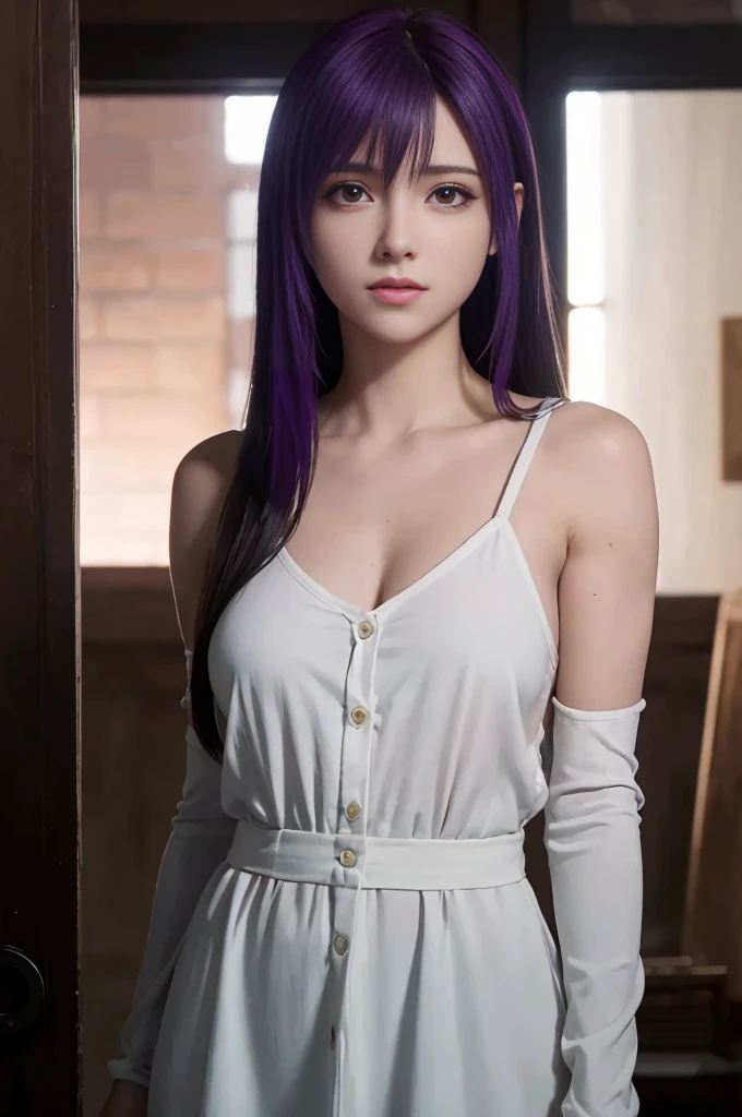 (best qualityer,ultra detali),(realisitic:1.37),tifa lockhart, beautiful and detailed face, texture ultra realistic, 精致的面容, Delicate body, expression with sexy look, athletic body