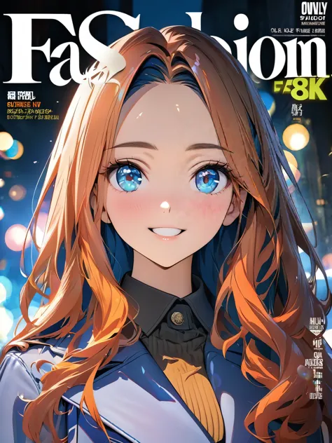 (cover of Fashion magazine:1.4)(best quality,8k,highres, masterpiece:1.2), ultra-detailed, HDR, UHD, studio lighting, ultra-fine painting, sharp focus, physically-based rendering, extreme detail description, professional, vivid colors, bokeh, portraits, co...