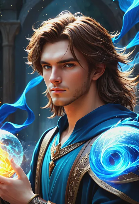 ice mage brown-haired guy