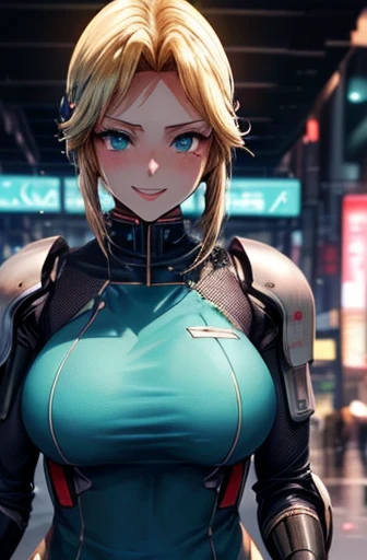 8k(((((Visage mignon de style anime,(Bonne représentation du visage,beautiful femme),(sourire maladroit),le visage est rouge,beautiful femme,timidement,yeux bleu verdâtre,cyberpunk,se concentrer sur les gens))))) ((femme,Des seins énormes:1.8, lèvres très rouges,Des seins énormesを強調,gros cul,Taille fine,Longues jambes,Sont debout,yeux bleu verdâtre)) (((sourire maladroit)))((((se concentrer sur les gens)))))((((Flou l&#39;arrière-plan))))) (((cyberpunk,la science-fiction,未来世界の金髪ロングヘアーbeautiful femme,Il&#39;il pleut,しっかりとしたcyberpunk世界観のある絵))) ((((timidement)))))