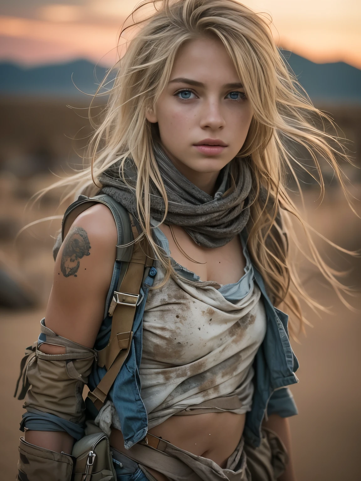 PLEASE fix image, Masterpiece, a beautiful 15 years old young American teen girl, very pale skin, light blond hair, blue-grey eyes, freckles on face, skinny runners body, very detailed face, ultra realistic face, very beautiful thin face, clean face, exhausted face, young looking, very young, juvenile face,16K, ultra high res.photorealistic, UHD, RAW, DSLR