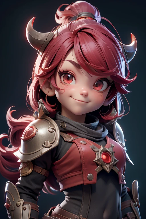 Hermosa cabeza femenina vikinga, pelo rojo, disfraz de guerrera vikinga, en globo de nieve, sonrisa suave, Lindo retrato de cuerpo entero, figura esbelta de pie, Personaje de dibujos animados, personaje de pixar, medieval, Renderizado 3D, iluminación simática, Trazado de rayos. Rojo crujiente, luz radiante, bosque misteriosa, (la mejor calidad, 8k, alta resolución, obra maestra:1.2), caprichoso.