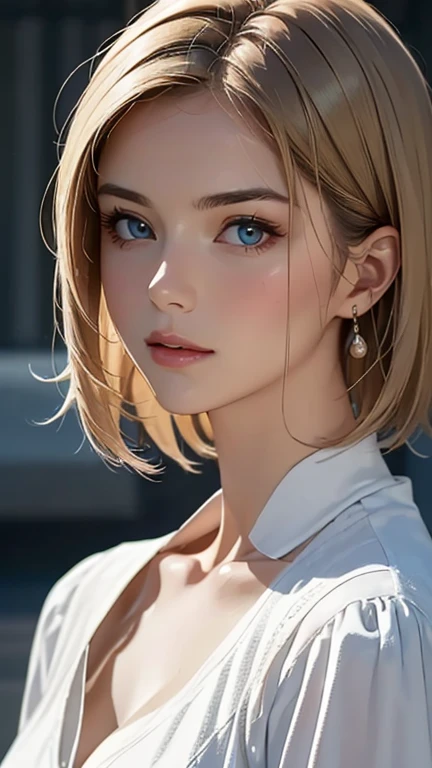 (highest quality,4k,8K,High resolution,masterpiece:1.2),Super detailed,realistic:1.37,portrait,blonde,blue eyes,white skin,medieval clothing,detailed facial features,beautiful lips,gorgeous eyes,A wonderful expression,retro style,soft lighting,Bright colors,short hair,break,