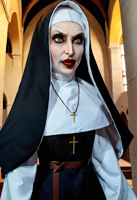 ((detailed gothic nuns, with gothic clothing:1.6)), ((church background, in 4 disordered vignettes:1.7, comic, with scenes of nuns preaching, praying, communing:1.6)), masterful work, high definition:1.4, ((Imaginative scene)),((perfect, meticulously detai...