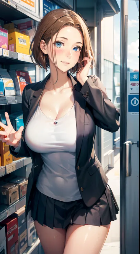 (be familiar with, masterpiece, highest quality, Complex),

cowboy shot, Kyoka Tachibana,

big breasts, 
1 girl, alone, backyard、
cute eyes, beautiful face, perfect round butt, 
fit and body, female pervert,

The jacket is a cute thin shirt, Cleavage is ex...