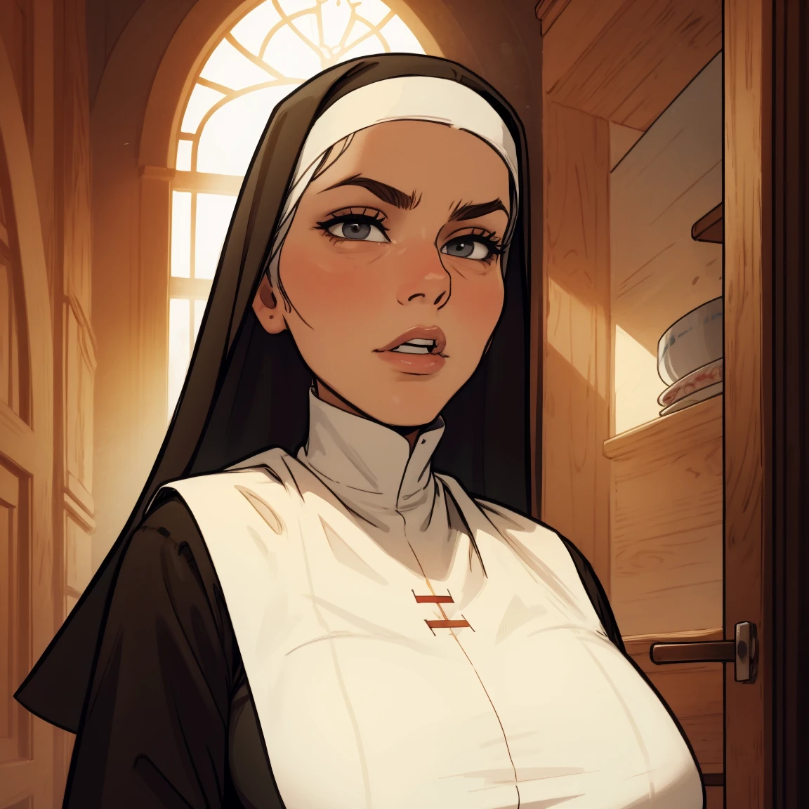 монахиня, Портрет