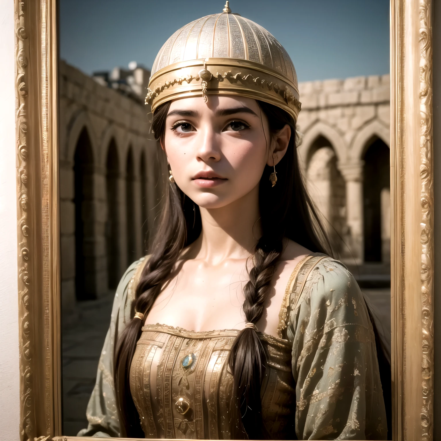 (altamente detalhado, realista), Ultra HD, ultrarealista photograph of the personification of Jerusalem