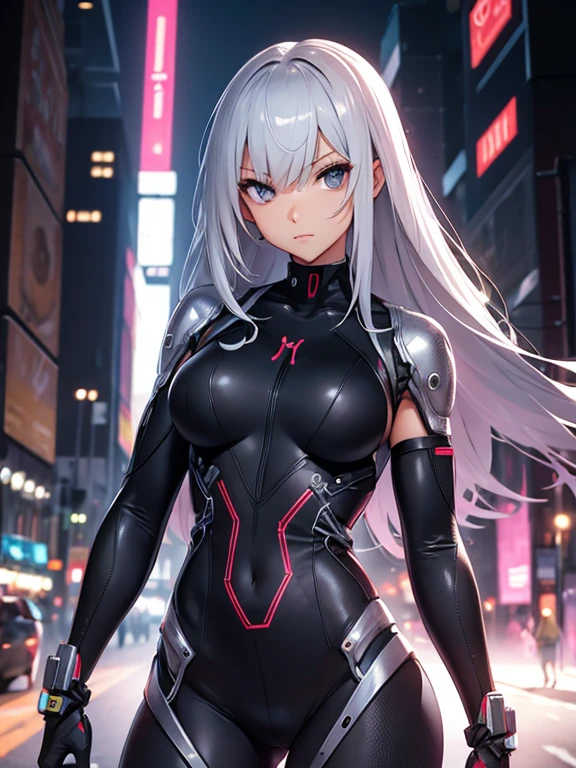 girl　cyborg　slender　body suit