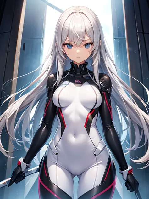girl　cyborg　slender　body suit