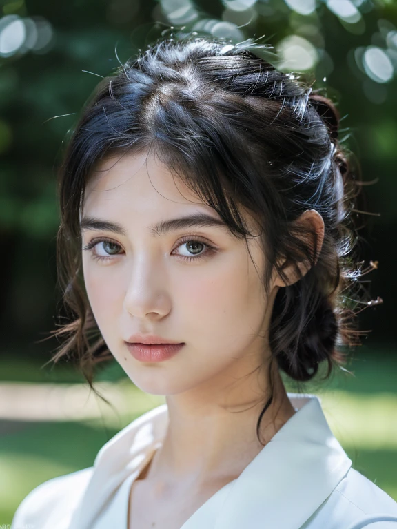 ( masterpiece, top quality, best quality,8k,17 years old girl,ultra detailed,raw photo:1.5),(photorealistic:1.4), ( black hair:1.5), (cinematic lighting), PerfectNwsjMajic, , Surrealism, UHD, ccurate, Super detail, textured skin, High detail, Best quality, dynamic angle, (high nose,White skin),[Beautiful blue eyes],[flat chest:large breasts:0.5],(1girl),(good anatomy:0.5)),(outside:1.5),