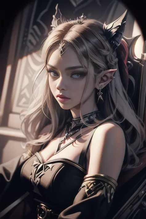 Extremely realistic shading, extremely detailed, photorealistic, lore accurate, Princess Zelda, in the throne,