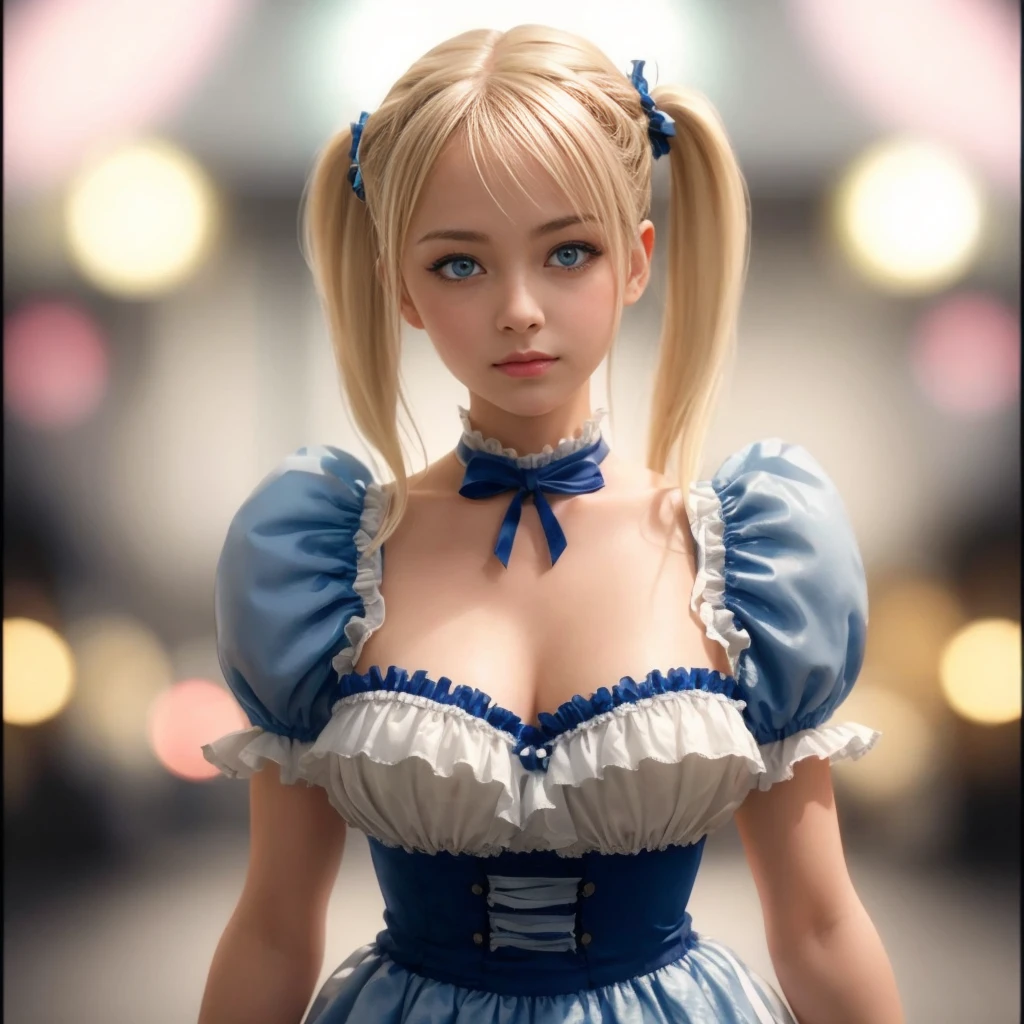 Marie Rose, blaue Augen, (beste Qualität,8k,UHD,realistisch:1.37),beautiful detailed blaue Augen,schönes detailliertes Gesicht,langes blondes Haar,ultra-realistisch texture,