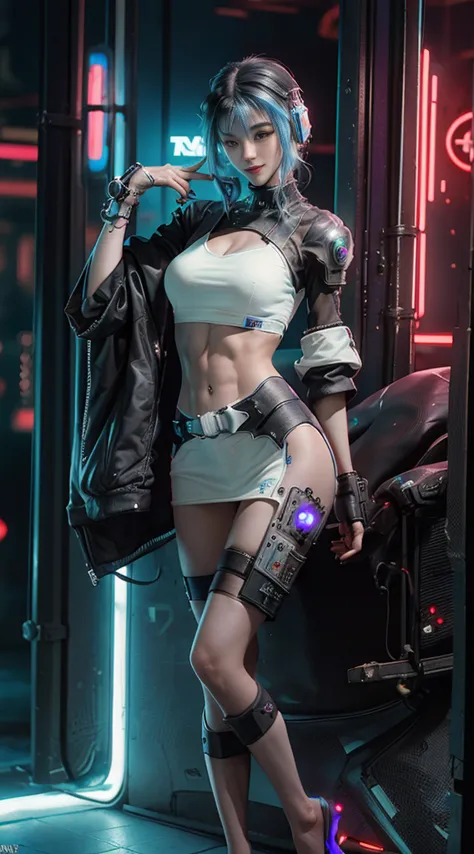 ((highest quality)), ((masterpiece)), (be familiar with:1.4), 3d, (((beautiful cyberpunk woman image、 photo texture:1.5))), ((hi...