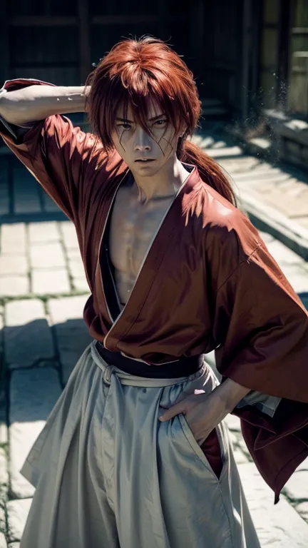 design amazing postereatures kenshin as the protagonist "rurouni kenshin" in the heat of the moment. capture the essence of his ...