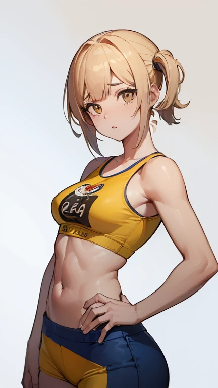 ((Best Quality, 8k, masterpiece :1.3)), 1 girl, Pretty woman with emphasized slim abs. :1.3, (Random hairstyles, huge breasts :1.2), Oversized tank top :1.2, Ultra detailed face, detailed eyes, double eyelid