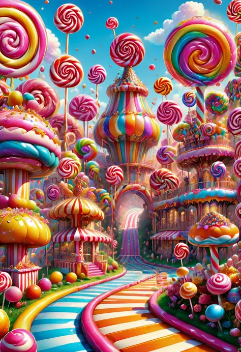 candyland, carnival, best quality, masterpiece, very aesthetic, perfect composition, intricate details, ultra-detailed, by lisa ...