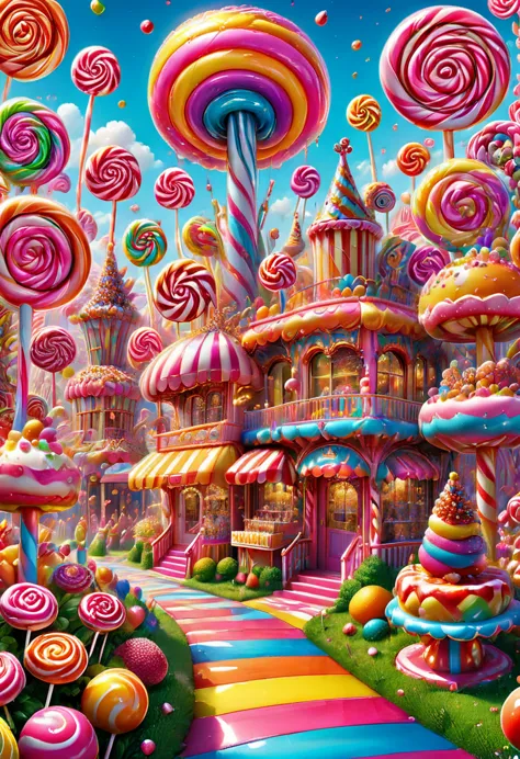 candyland, carnival, best quality, masterpiece, very aesthetic, perfect composition, intricate details, ultra-detailed, by lisa ...