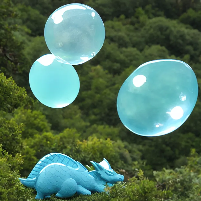 (masterpiece, best quality:1.2), sleeping dragon, inflating a big snot bubble