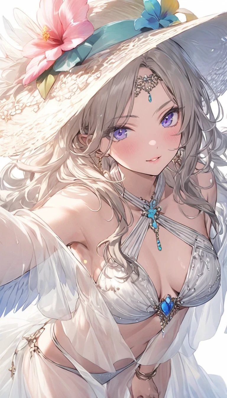 (highest quality、masterpiece、High resolution、detailed)、,BREAK,(beautiful anime)、1girl,
BREAK
//Fashions 
Beachside Swan Diva,
This costume combines the elegance of a swan with the fun and flirty vibe of beachwear, Start with a sleek and stylish bikini in a solid color or with subtle swan-inspired embellishments such as feather-shaped accents or ruffled details, Accessorize with statement pieces such as a wide-brimmed sunhat adorned with feathers or a feathered headband for a playful touch, 
BREAK
Layer on a sheer or lacy cover-up in white or pastel hues to evoke the graceful wings of a swan, Complete the look with metallic sandals or embellished flip-flops and oversized sunglasses for added glamour, For makeup, opt for dewy skin, bronzed cheeks, and glossy lips for a beach-ready glow,
BREAK