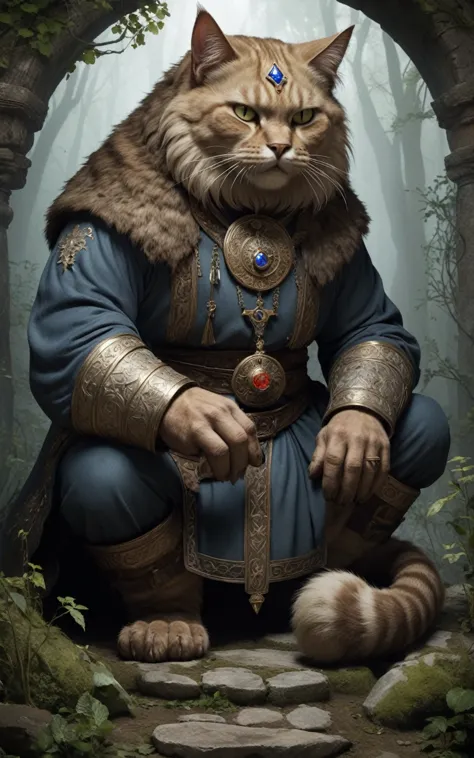 Art of Cot Bayun is a character from Russian fairy tales, a huge ogre cat with a magisch voice.
ðŸ ˆâ€ â¬› He speaks and lulls t...