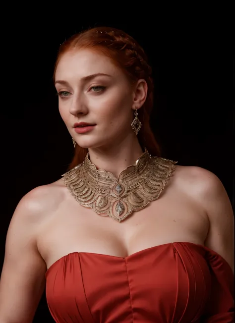 Face of Sophie Turner, Sansa Stark played by Sophie Turner, the de facto Lady of the Eyrie, is a 40-year-old mature queen with a...