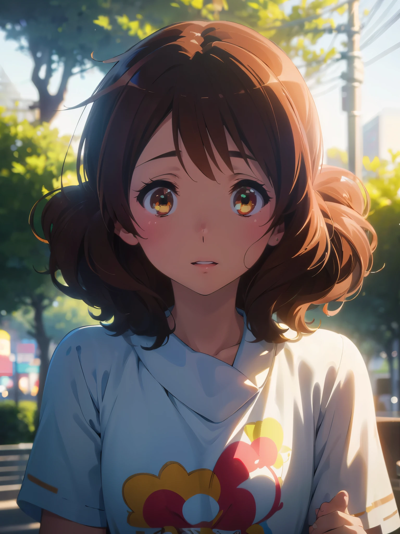 best picture quality, 8K, high quality, masterpiece:1.2), ((masterpiece)), (high detail, high quality, best picture quality), bokeh, DOF, Portrait, (cute illustration:1.2), (perfectly balanced anatomy), kumiko oumae