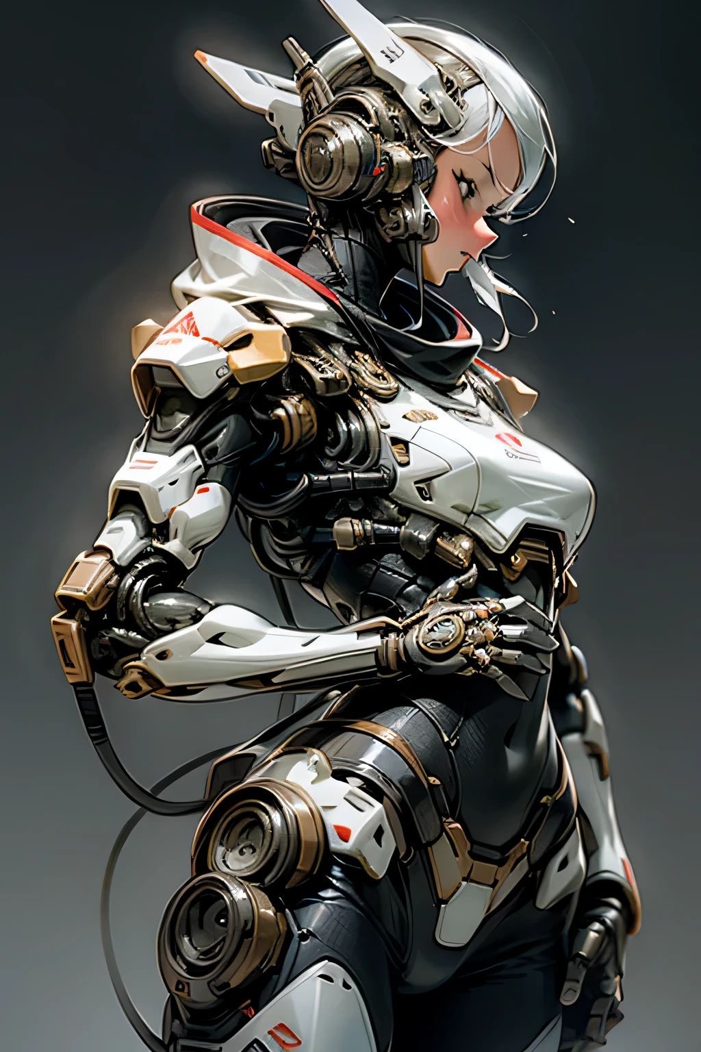 ロボット, humanoid ロボット, ロボット joint, 巨大な胸