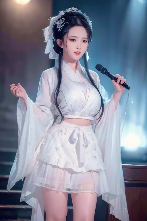 Extremely detailed CG Unity 8K wallpapers、top quality、Super detailed、​Masterpiece、realistic、Photos are real、Very detailed cute girl、30 years old、((Lift up your skirt yourself)))、(Lift it up yourself)、upper、Panty focus、red blush、open lips、looking at the audience、half body shot、(large crowd)、(在东京的一条街upper)、(((Excitedly show yours )))[[[Close-up cleavage]]]]Huge long saggy breasts