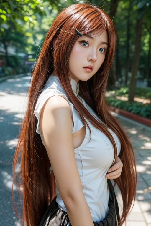 Real life adaption of this character,Asian teen beauty , realistic same hair, realistic outfit, realistic light, realistic shadow, hyper realistic, realism, realistic background,(photorealistic:1.2),brown color.
Kushina / Kushina Uzumaki (Kushina Uzumaki) / [Naruto: Shippuden,1girl ,best quality ,ultra Higd ,detail realistic ,HDR pro